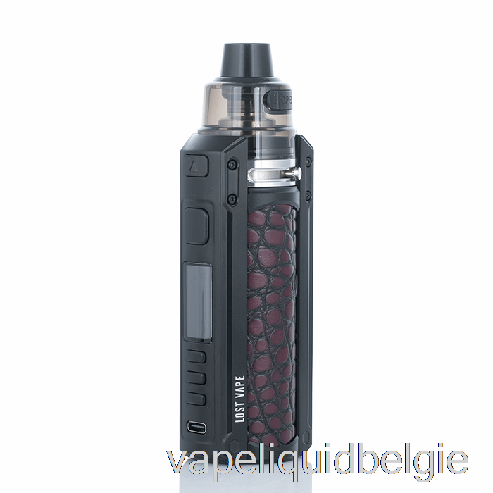 Vape België Lost Vape Ursa Quest 100w Pod Mod Kit Zwart / Krokodillenleer